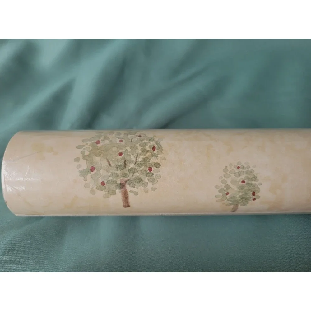 Vintage Raymond Waites Apple Tree Wallpaper 2 Rolls Sealed Farmhouse 5801013